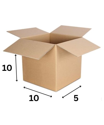 10x10x5 Inch 3 Ply Corrugated Box
