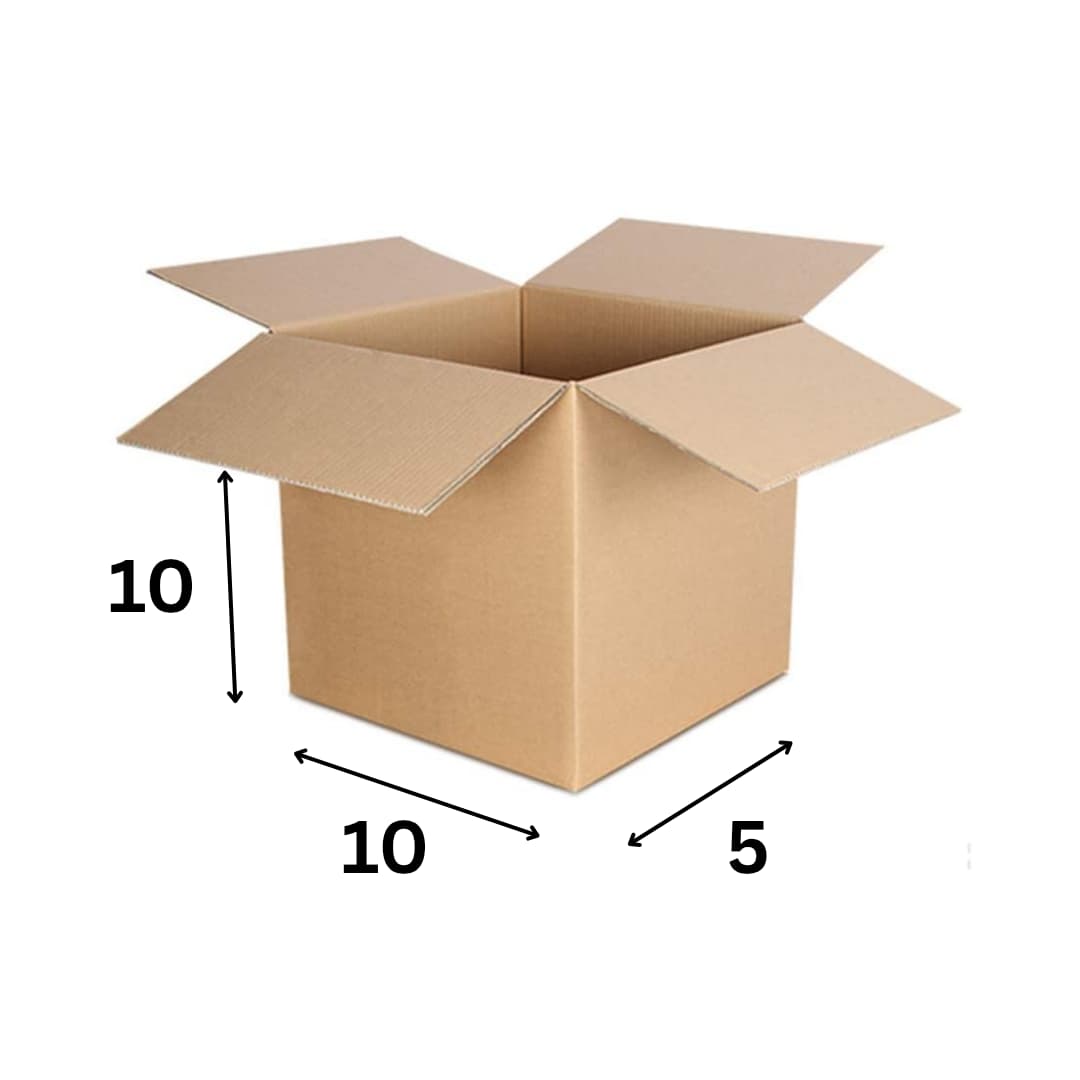 10x10x5 Inch 3 Ply Corrugated Box
