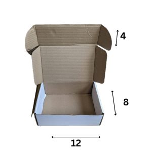 12 x 8 x 4 Ecommerce Corrugated Boxes