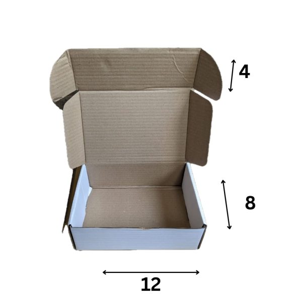 12 x 8 x 4 Ecommerce Corrugated Boxes