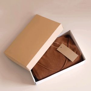 Corrugated mailer box designed for folded t-shirts