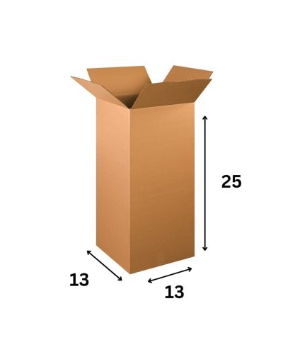 13x 13X 25 Inch 5 Ply Corrugated Box