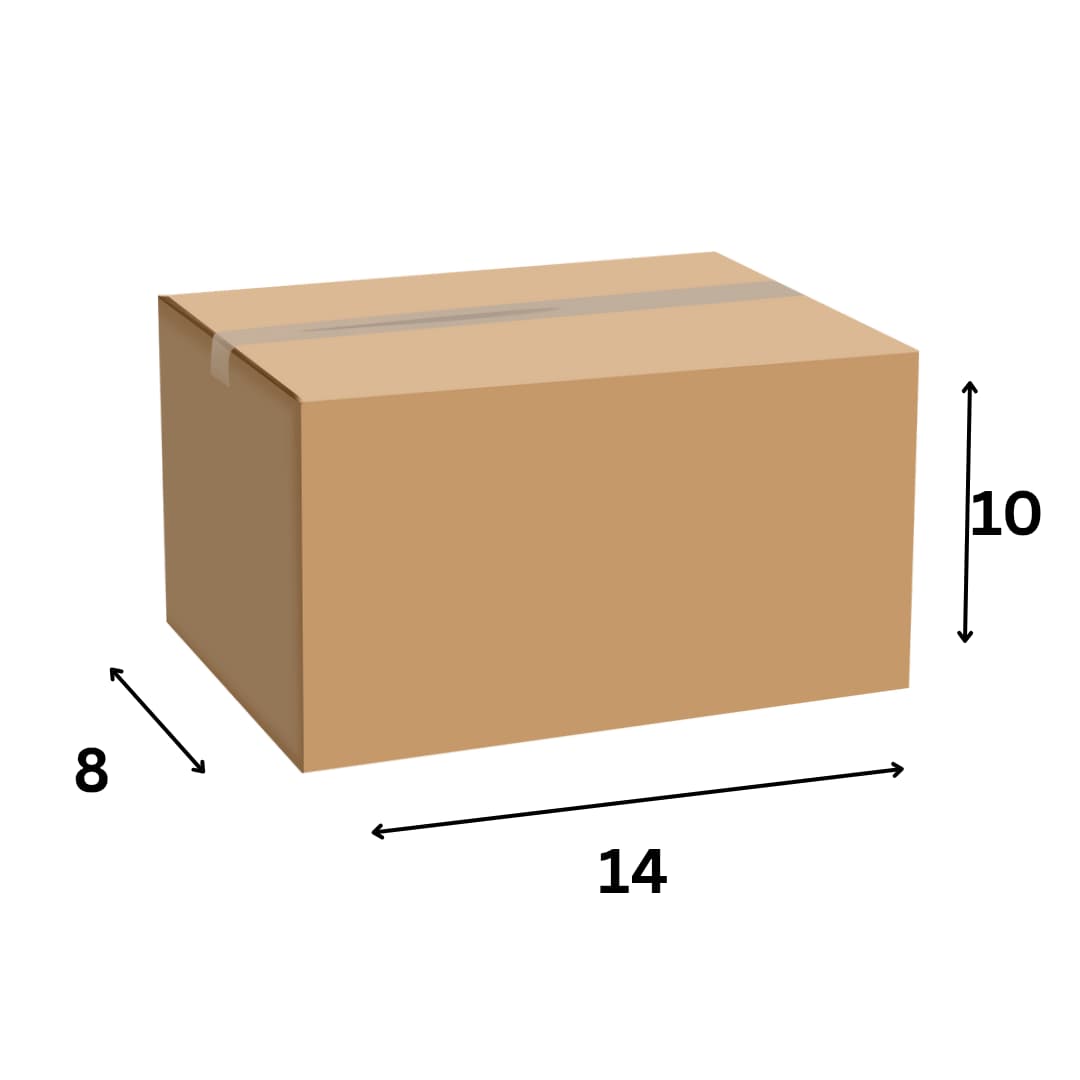 14 x 10 x 8 Inch 3 Ply Corrugated Box