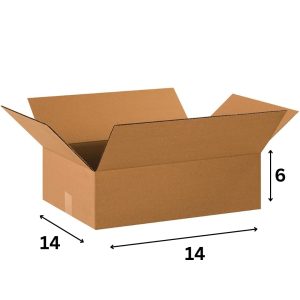 14x14x6 Inch 3 Ply Corrugated Box