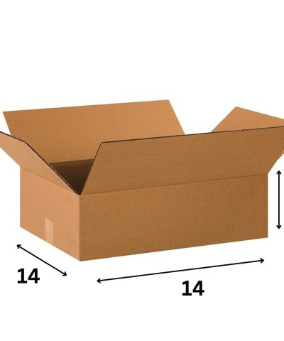 14x14x6  Inch 3 Ply Corrugated Box