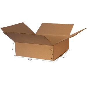 16 x 16 x 5 Inch 3 Ply Corrugated Box