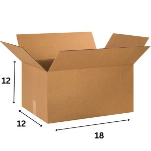 18 x 12 x 12 Inch 3 Ply Corrugated Box