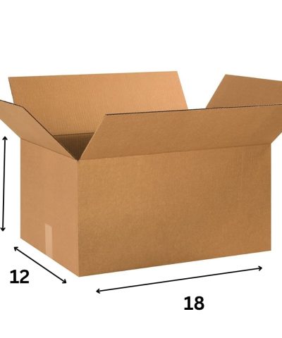 18 x 12 x 12 Inch 3 Ply Corrugated Box