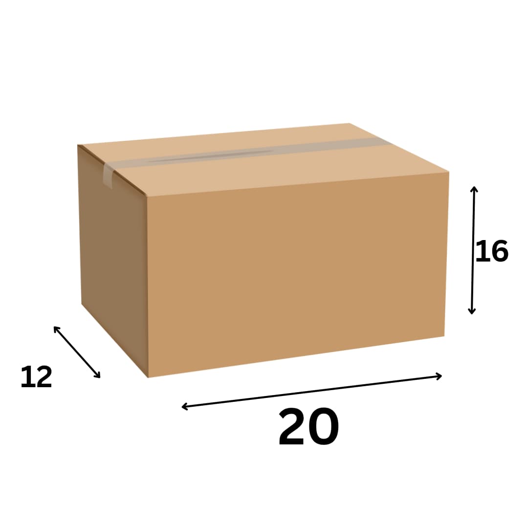 20 x 16 x 12 Inch 3 Ply Corrugated Box