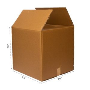 20 x 20 x 20 Inch 3 Ply Corrugated Box