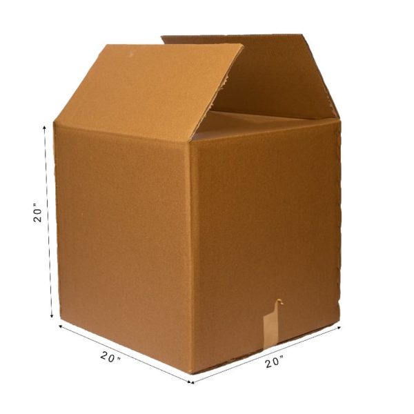 20 x 20 x 20 Inch 3 Ply Corrugated Box