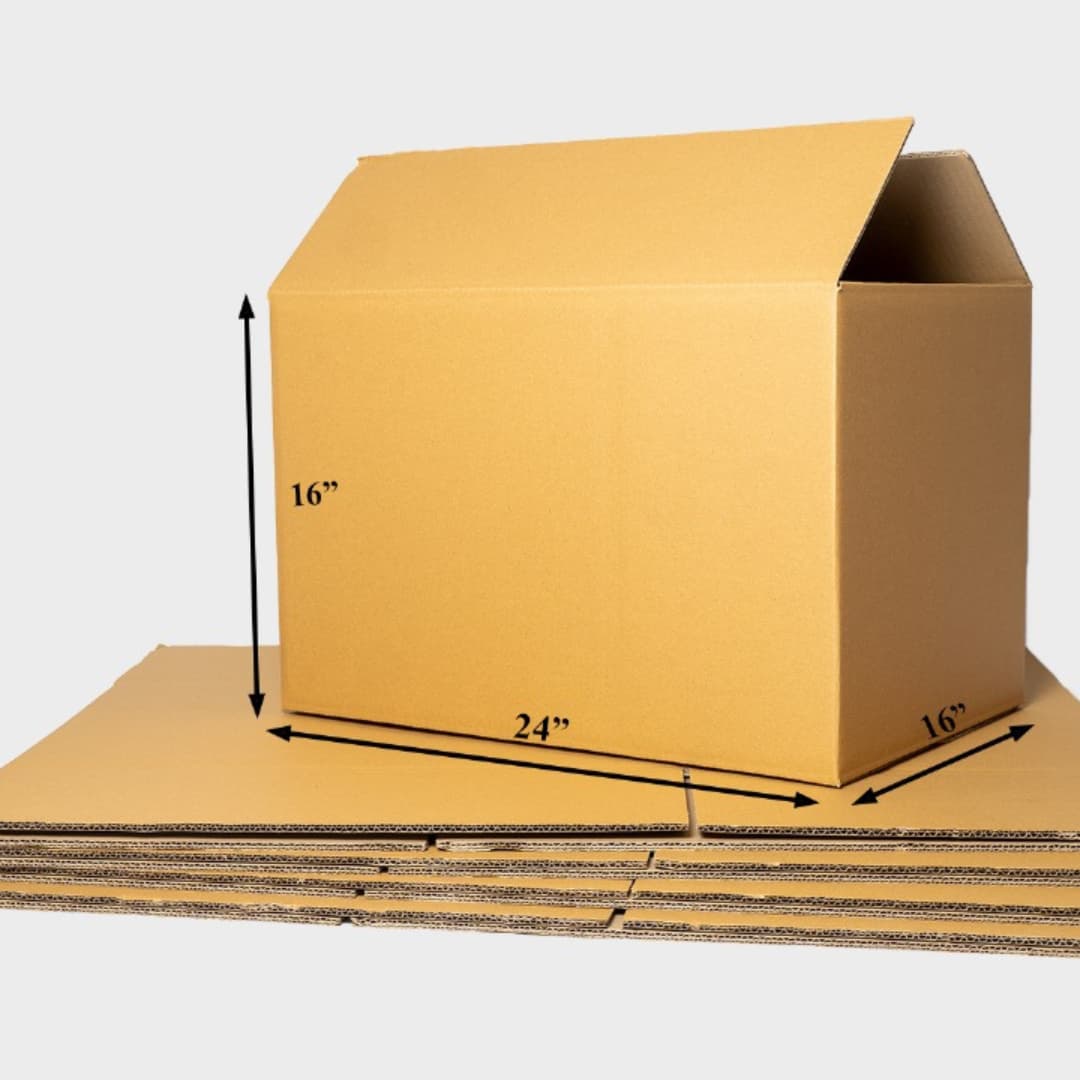 24 x 16 x 16 Inch 3 Ply Corrugated Box