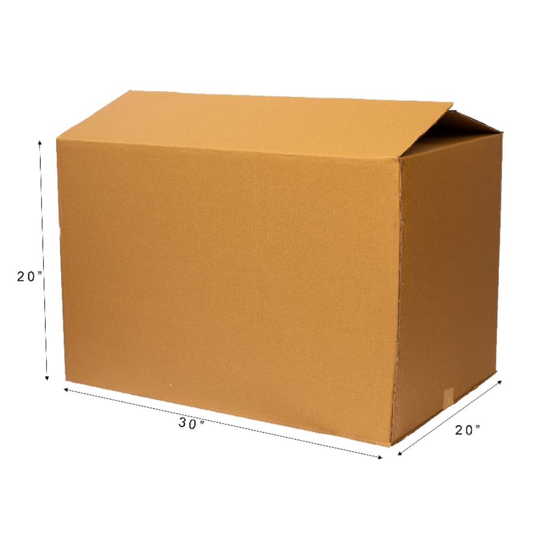 30 x 20 x 20 Inch 3 Ply Corrugated Box