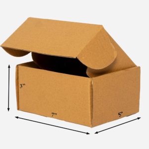 7 x 5 x 3 Ecommerce Corrugated Boxes