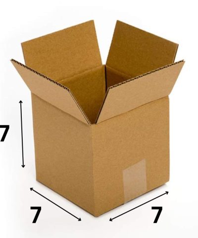 7X7X7 Inch 3 Ply Corrugated Box