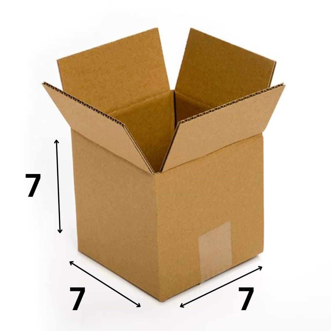 7X7X7 Inch 3 Ply Corrugated Box