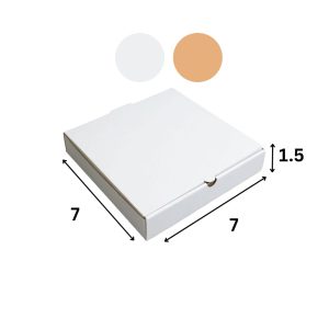 7x7x1.5 white Pizza Boxes