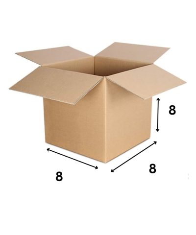 8X8X8 Inch 5 Ply Corrugated Box