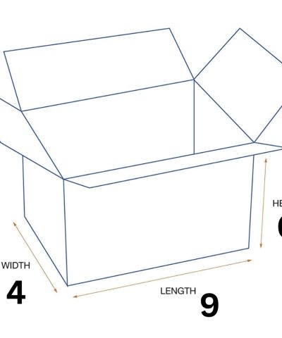 9 x 6 x 4 Inch 3 Ply Corrugated Box