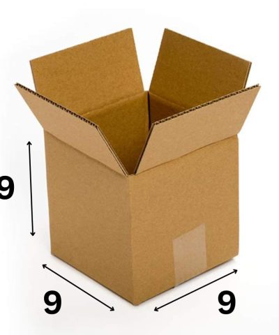 9X9X9 Inch 3 Ply Corrugated Box