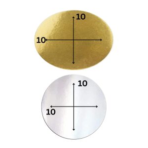 Cake base 10X10 inch (Silver & Gold Colour)