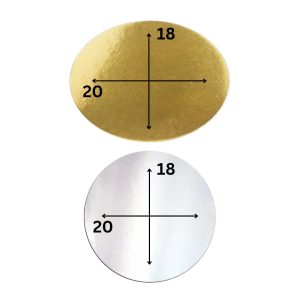 Cake base 18X20 inch (Silver & Gold Colour)
