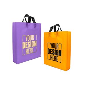 Custom gusset loop bags