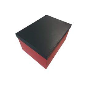 Gift Box 12x9x7 Black & Red