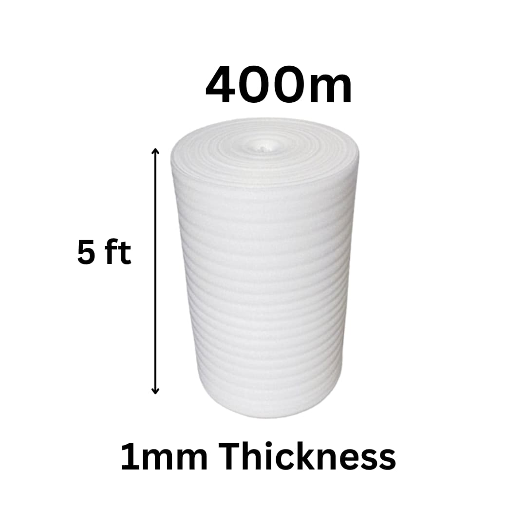 1 MM Thickness x W 5ft x L 400 Meters EPE Foam Roll