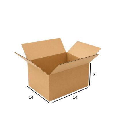 14x14x6 Inch 3 Ply Corrugated Box