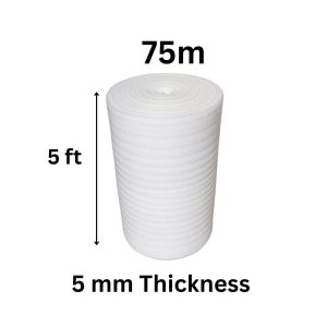 5 MM Thickness x W 5ft x L 75 Meters EPE Foam Roll