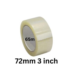 Transparent Self Adhesive Tape 72 mm3 inches x 65 Meters x 40 Microns