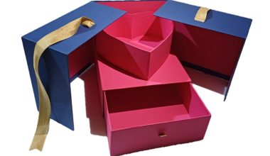 Two Side Open Inside Heart Shape Surprise Gift Box