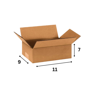 11 x 9 x 7 Inch 3 Ply Corrugated Box
