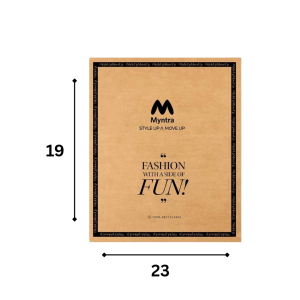23 X 19 Inches Myntra Printed Brown Courier Bags