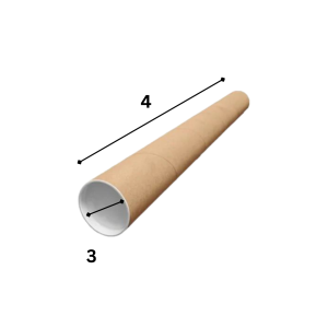 4X3 Cardboard Postal Tubes