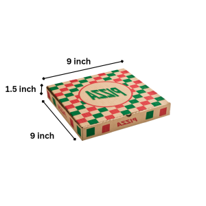 Corrugated Pizza Box – 9 inch Printed