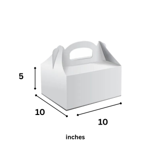 Handle Cake Box – L-10 x W-10 x H-5 inch