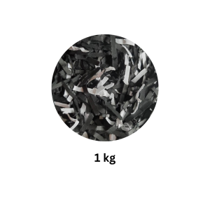 black&white combo Pack of 1 KG Shredded Paper