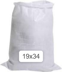 19 x34 HDPE White Bag