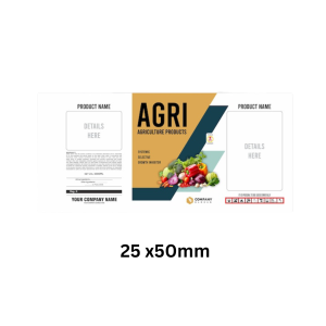 25 X 50 Mm Size Printable Label Pack of 200 Agriculture labels