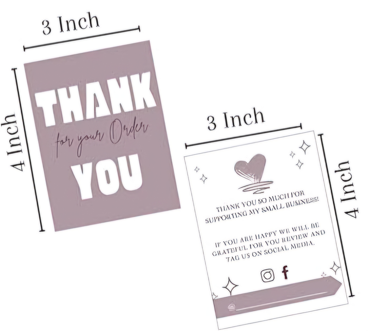 3×4 Thank You Card