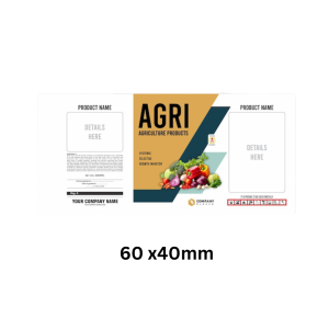 60×40 mm Thermal Transfer Barcode Label Sticker – 2.5 x 1.5 inch – 500 Agriculture labels