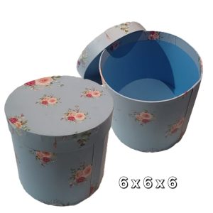 6X6X6 (ROUND BOX) Gift box with top & bottom