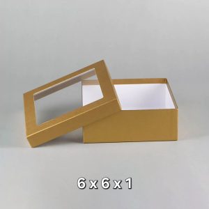 6x6x1 Rigid box with window (PVC _ PET)