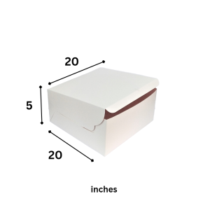 Cake Box – L-20 x W-20 x H-5 inch