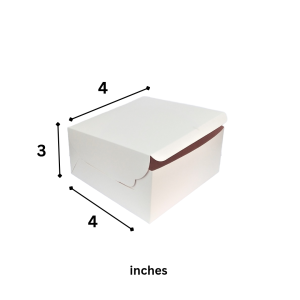 Cake Box – L-4 x W-4 x H-3 inch