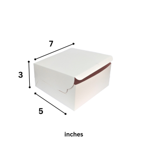 Cake Box – L-5 x W-7 x H-3 inch- Printed
