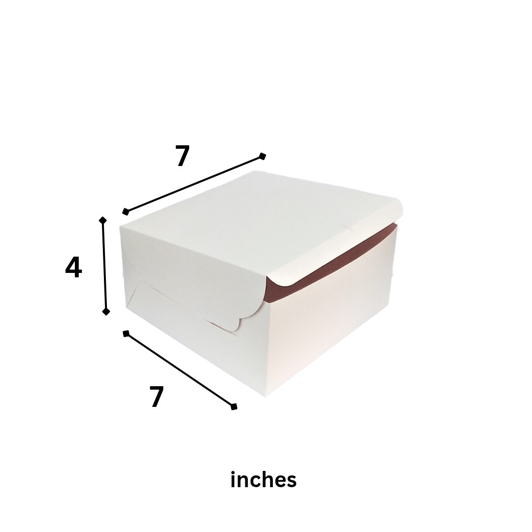 Cake Box – L-7 x W-7 x H-4 inch-Printed