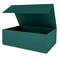 Magnetic Gift Box 4x4x3 Green & Cream